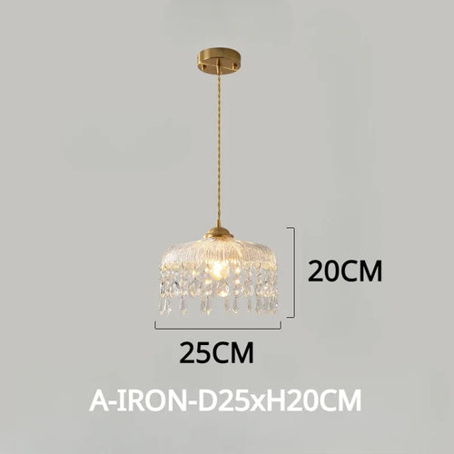 suspension en verre moderne design rétro pour décoration intérieure luxe
