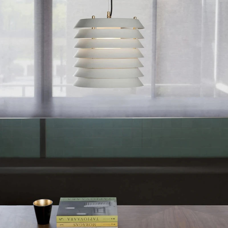 suspension danoise créative en fer pour éclairage décoratif - vue 5 sur 7