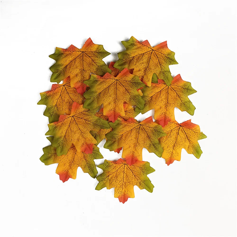 lot de 50 décorations en feuille d'érable pour fêtes et événements - vue 14 sur 14