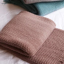 plaid tricot moderne doux pour canapé et lit