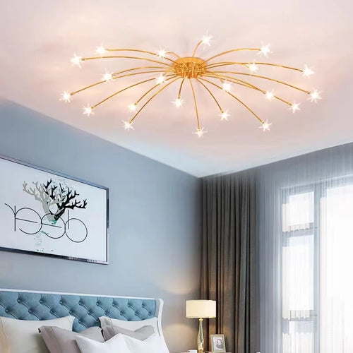 plafonnier led moderne nordique créatif ciel étoilé pour décoration maison - vue 6 sur 18