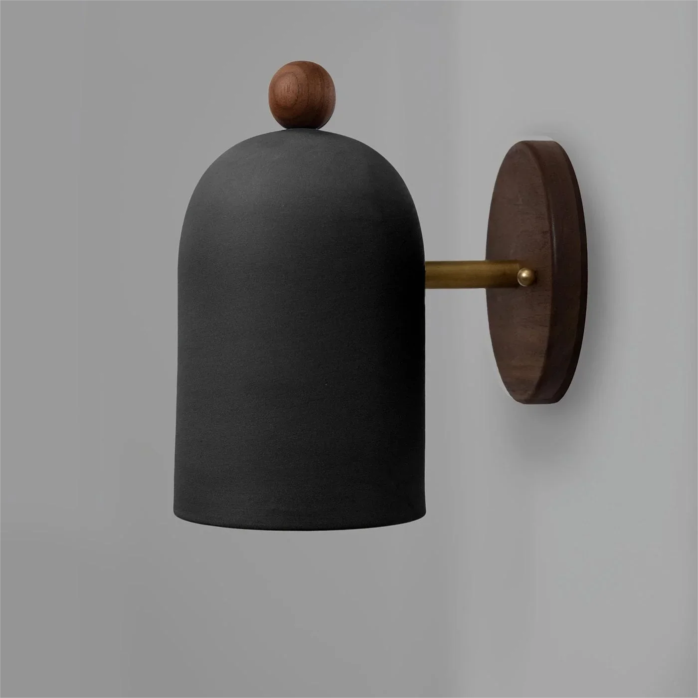 Walnut Wood Iron, Simple Modern Wabi-sabi style, Wall Sconce for Bedroom, Bedside, Living, Dining Room, Corridor Aisle - vue 2 sur 8