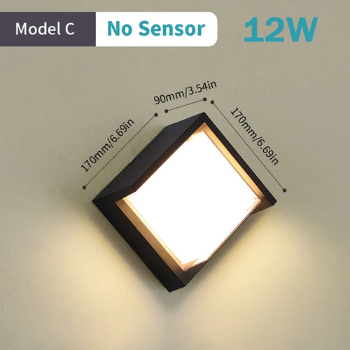 LED-Außenwandleuchte mit automatischem Bewegungssensor - vue 21 sur 20