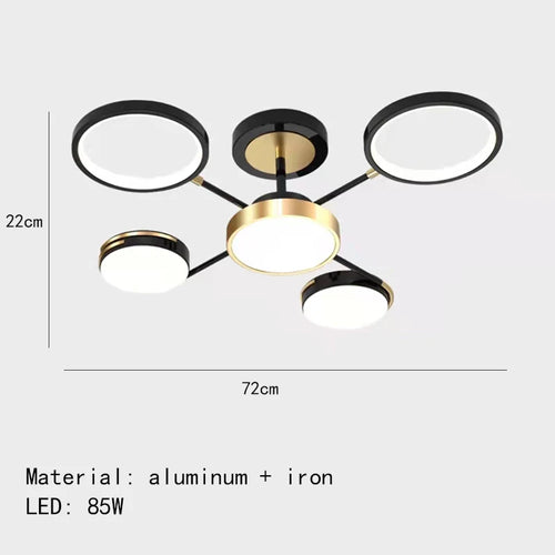Minimalistische LED-Deckenleuchte 3 Farbtemperaturen dekorative Innenleuchte - vue 26 sur 30