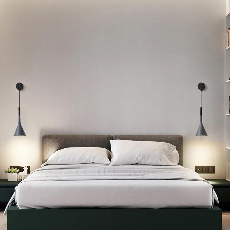 Applique murale LED E27 au design nordique moderne - vue 5 sur 9