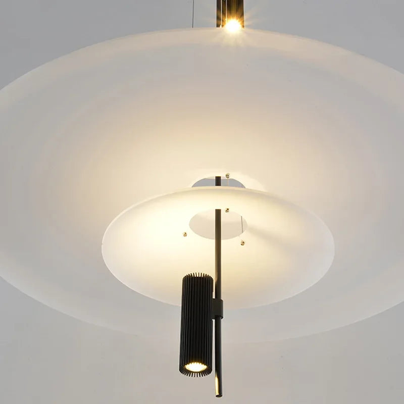 SANDYHA Kronleuchter im Ufo-Stil LED Modern für die Inneneinrichtung - vue 6 sur 15