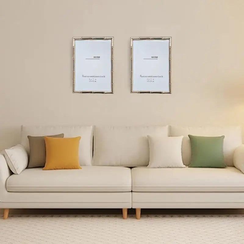 cadre photo doré décoratif pour bureau ou mur - vue 5 sur 8