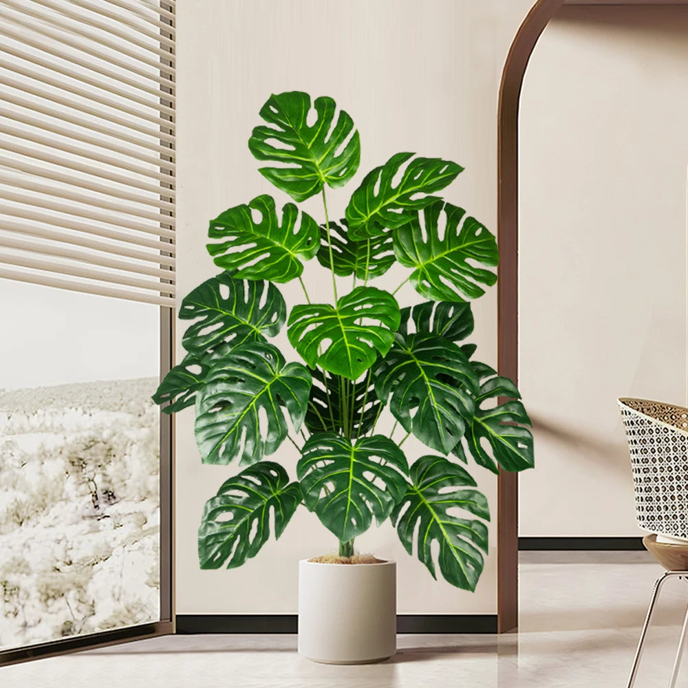 arbre monstera artificiel pour décoration de jardin et bureau - vue 7 sur 9