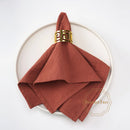 Serviette de table coton lavable réutilisable lot 24