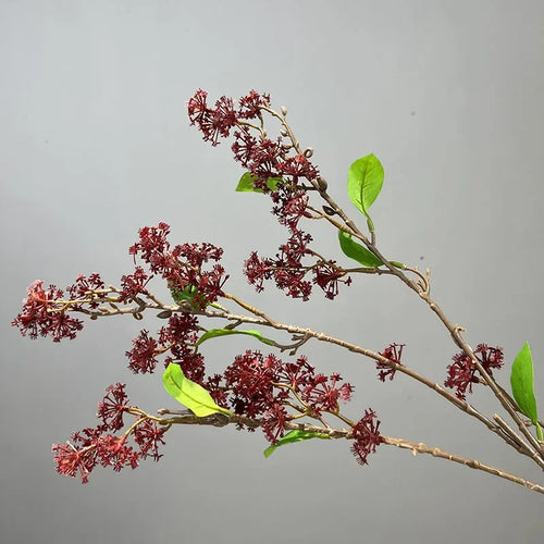 lot de 2 fleurs artificielles en saule des neiges décoratives - vue 12 sur 12
