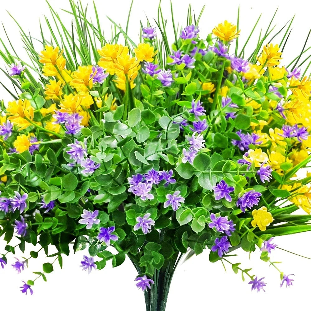 Fleurs artificielles résistantes aux uv pour extérieur et jardin