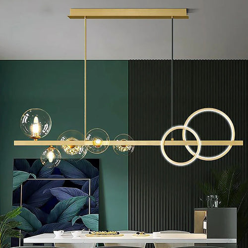 Moderner Kronleuchter aus Glas mit elegantem Design für Ihr Interieur - vue 3 sur 14