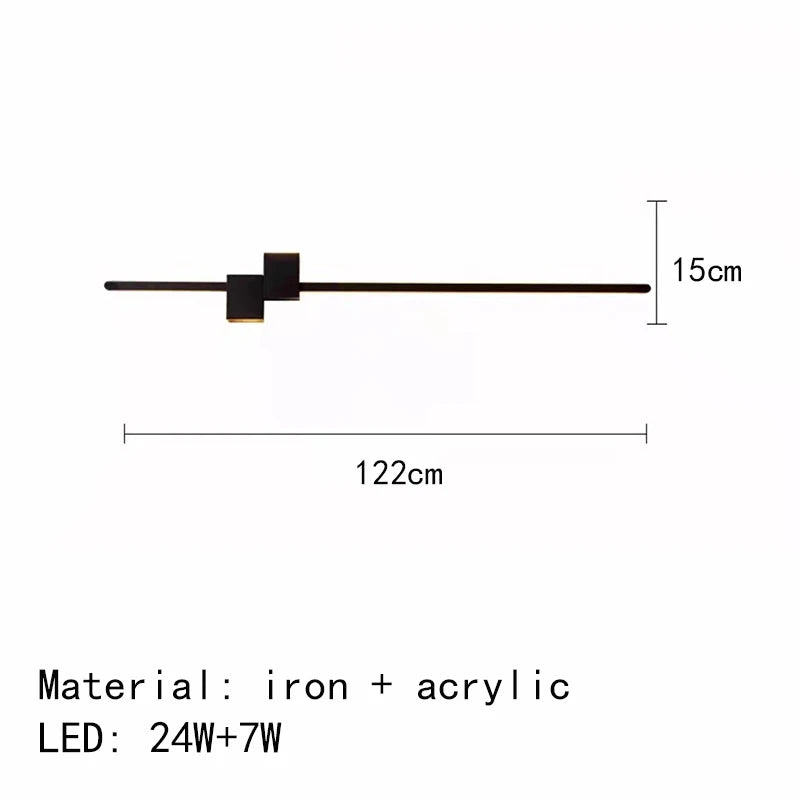 LED-Wandleuchte minimalistisch mit künstlerischem Design - vue 12 sur 15