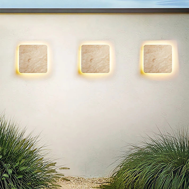 Applique murale led étanche carré décoratif pour villa - vue 5 sur 7