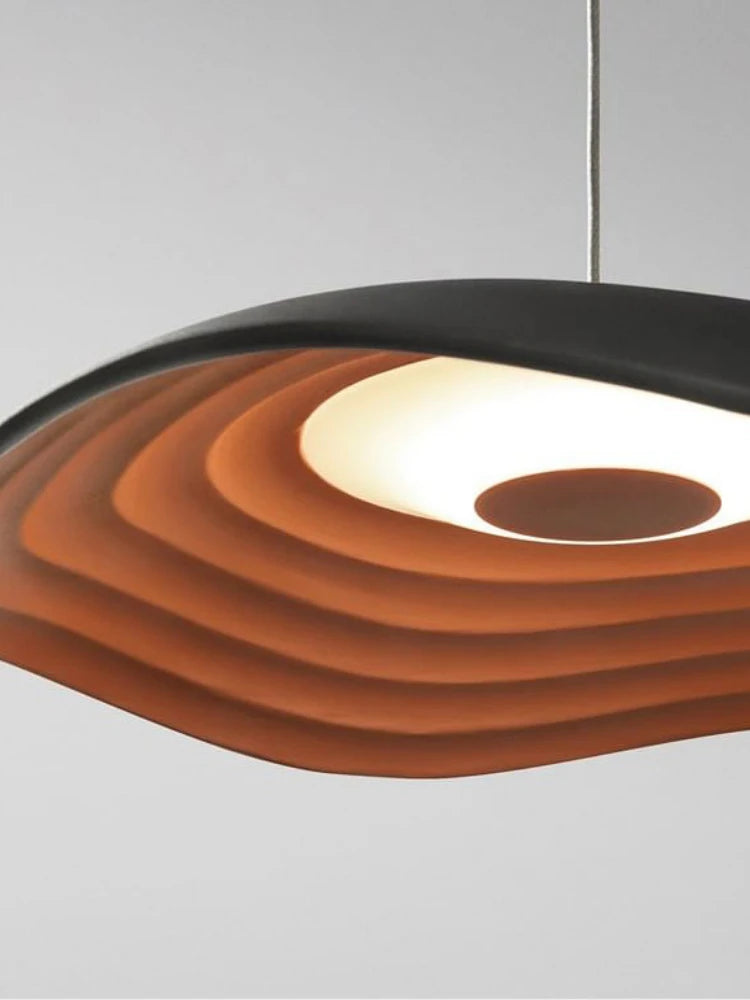 lustre design en forme de feuille de lotus pour bar et restaurant - vue 7 sur 7