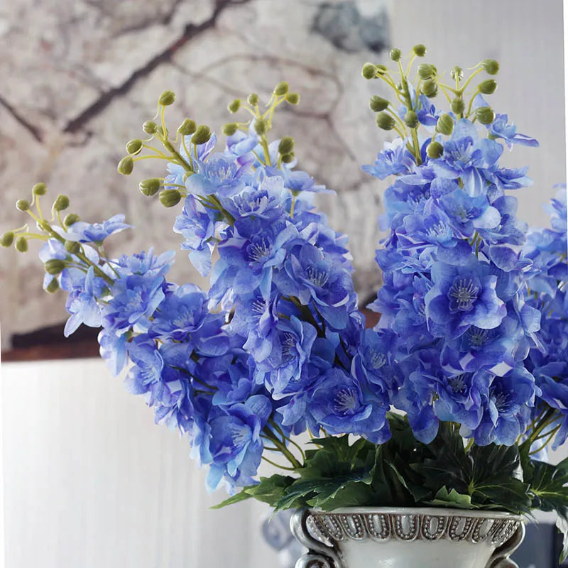 fleurs artificielles delphinium hyacinth pour décoration mariage - vue 6 sur 12