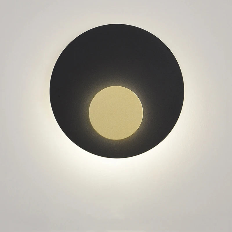 applique murale led lune dorée style nordique décoratif