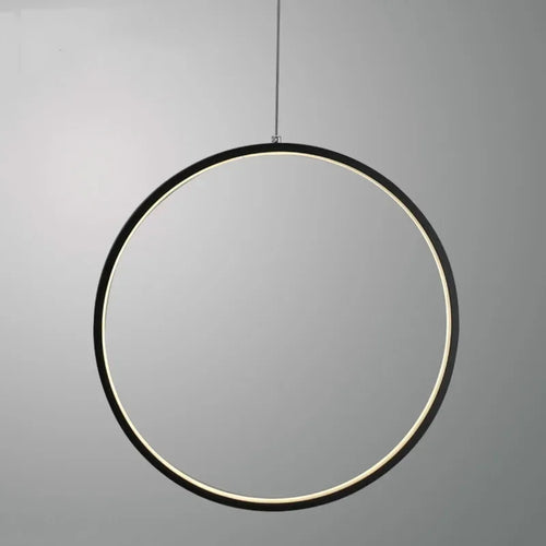 Minimalistischer Kronleuchter in Kreisform für moderne Innenräume