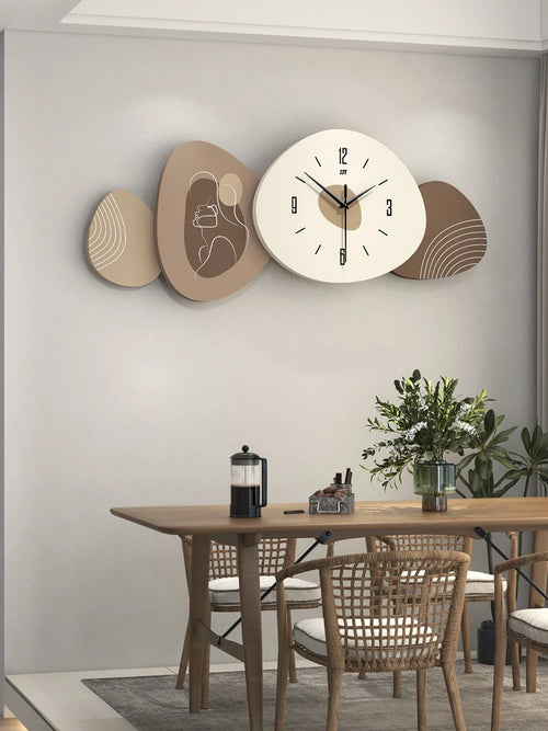 Modern Minimalist Wall Decor, Sofa Background Hanging Watch, Large Creative Wall Clock, 3D Wall Pendant, Home Decoration, 80cm - vue 5 sur 6