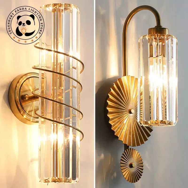Applique murale LED en cristal de luxe postmodernes - vue 6 sur 14