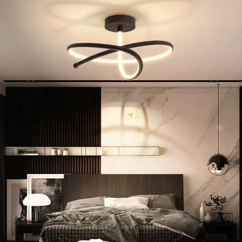 lustre moderne à leds pour décoration intérieure élégante - vue 5 sur 12