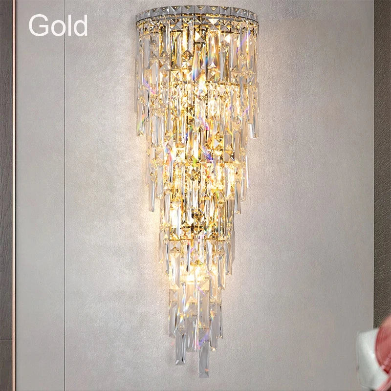 applique murale en cristal pour décoration intérieure moderne - vue 5 sur 6