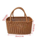 panier de pique-nique en osier pour rangement et courses