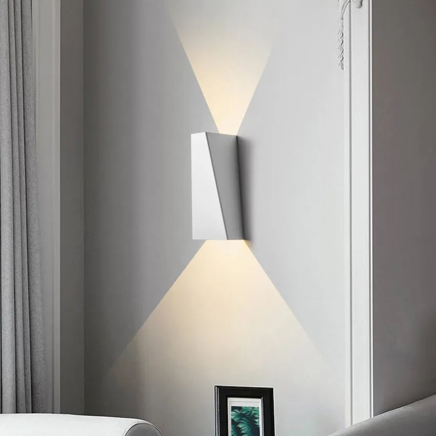 applique LED intérieure chambre salon applique murale décoration haut et bas lumière en aluminium applique moderne appliques AU18 - vue 6 sur 10