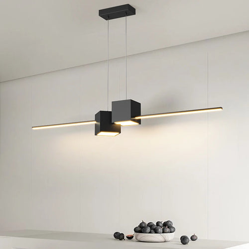 Minimalistischer LED-Kronleuchter für moderne Innenbeleuchtung - vue 2 sur 10