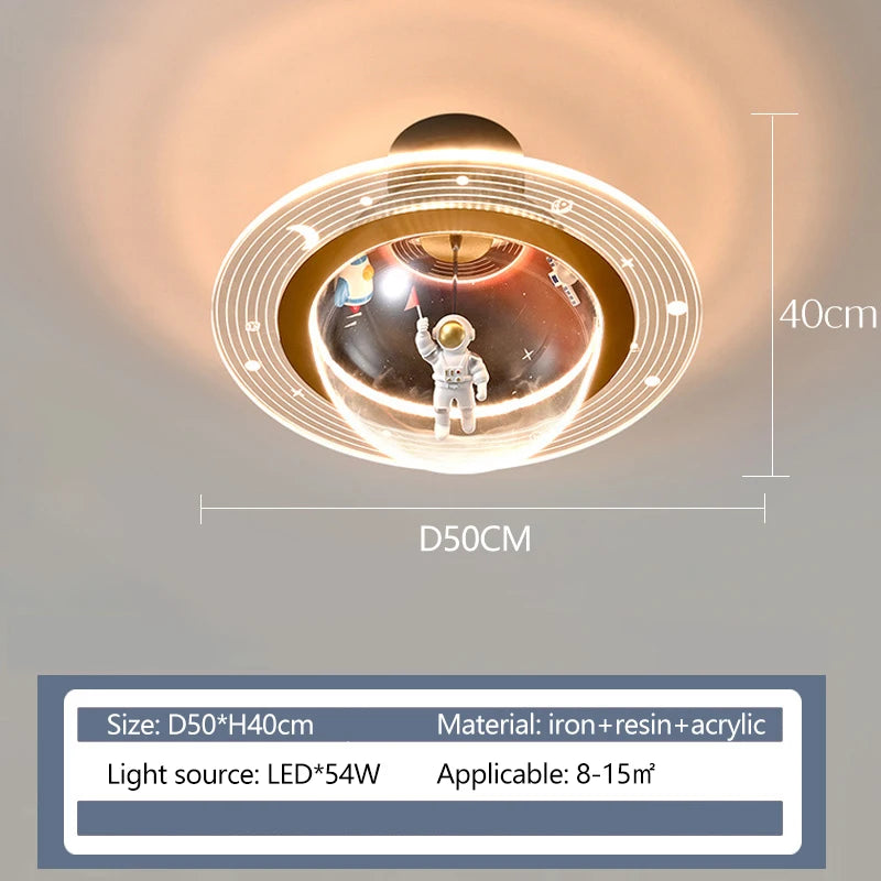 Kreative LED-Deckenleuchte Astronaut für das Kinderzimmer Neue Kollektion