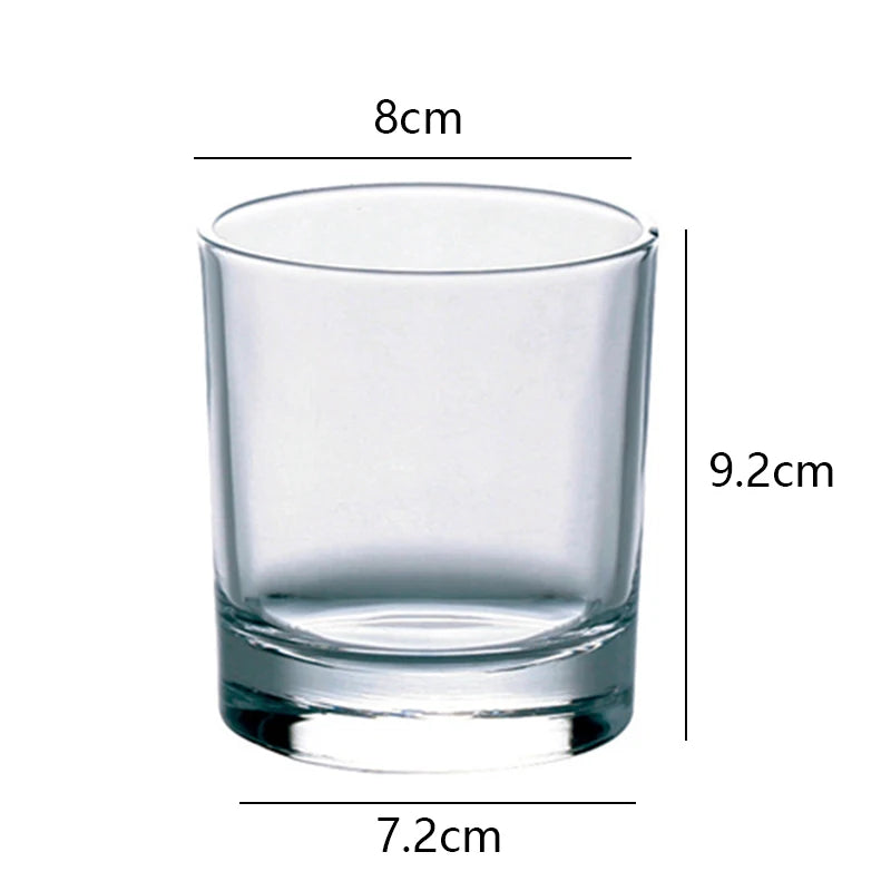 Verres droits en verre épais 3 capacités polyvalents