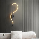 LED-Wandleuchte Acrylrohr moderner Stil Edelstahl