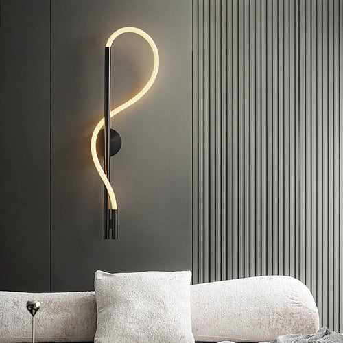 LED-Wandleuchte Acrylrohr moderner Stil Edelstahl - vue 2 sur 9