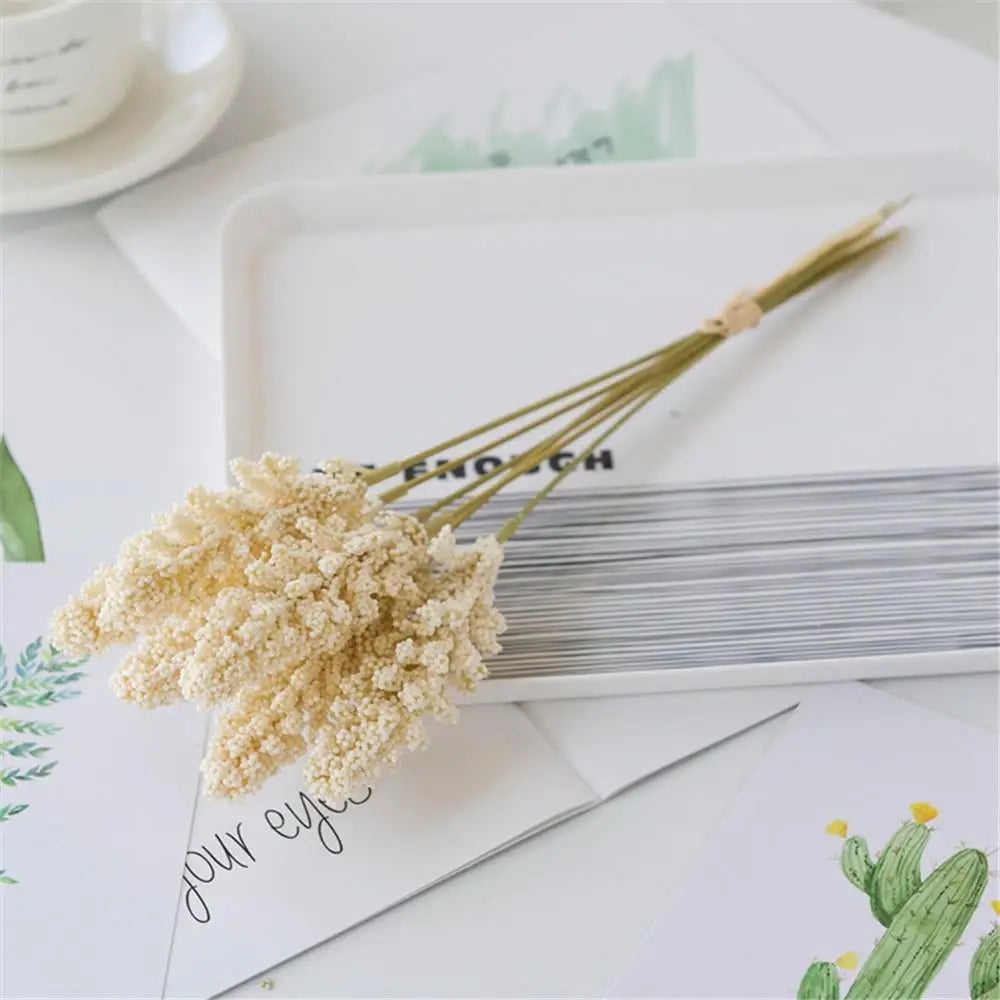 lot de 6 épis de blé et fleurs de lavande pour décoration de mariage - vue 7 sur 13