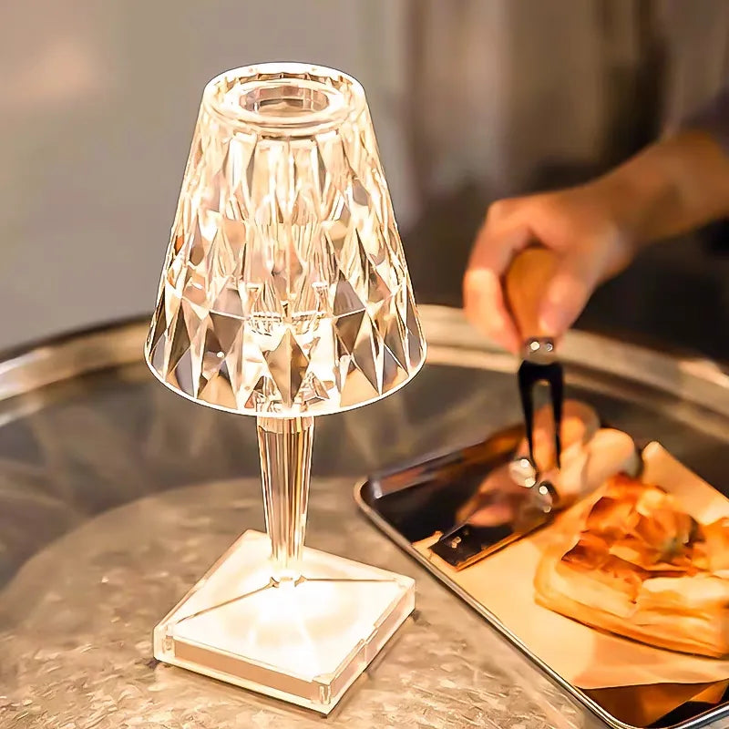 Lampe de Table Led en diamant - vue 3 sur 9