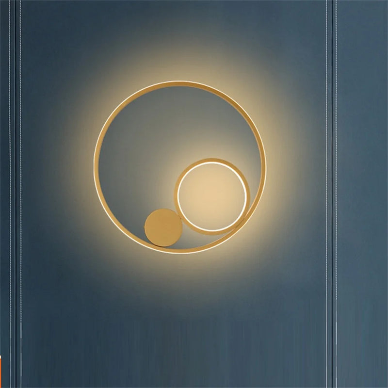 applique murale nordique moderne led en fer aluminium acrylique