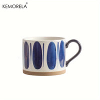 Tasse ceramique style japonais motif artisanal bureau maison
