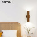 applique murale bâton bois nordique brillant bâtir vers bas