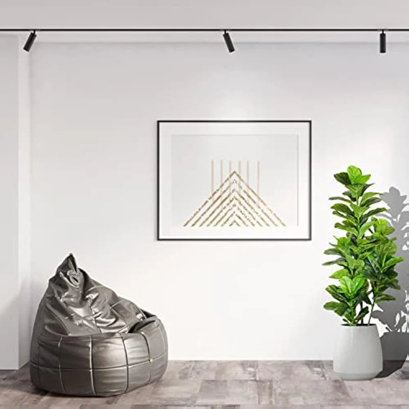 arbre tropical artificiel avec grandes branches et feuilles en plastique - vue 4 sur 12