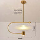 Minimalistischer nordischer Acryl-Kronleuchter für moderne Einrichtung