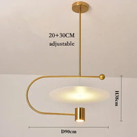 Minimalistischer nordischer Acryl-Kronleuchter für moderne Einrichtung