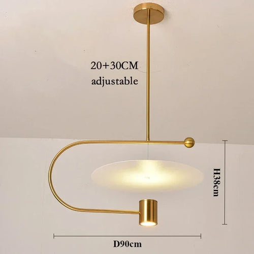 Minimalistischer nordischer Acryl-Kronleuchter für moderne Einrichtung