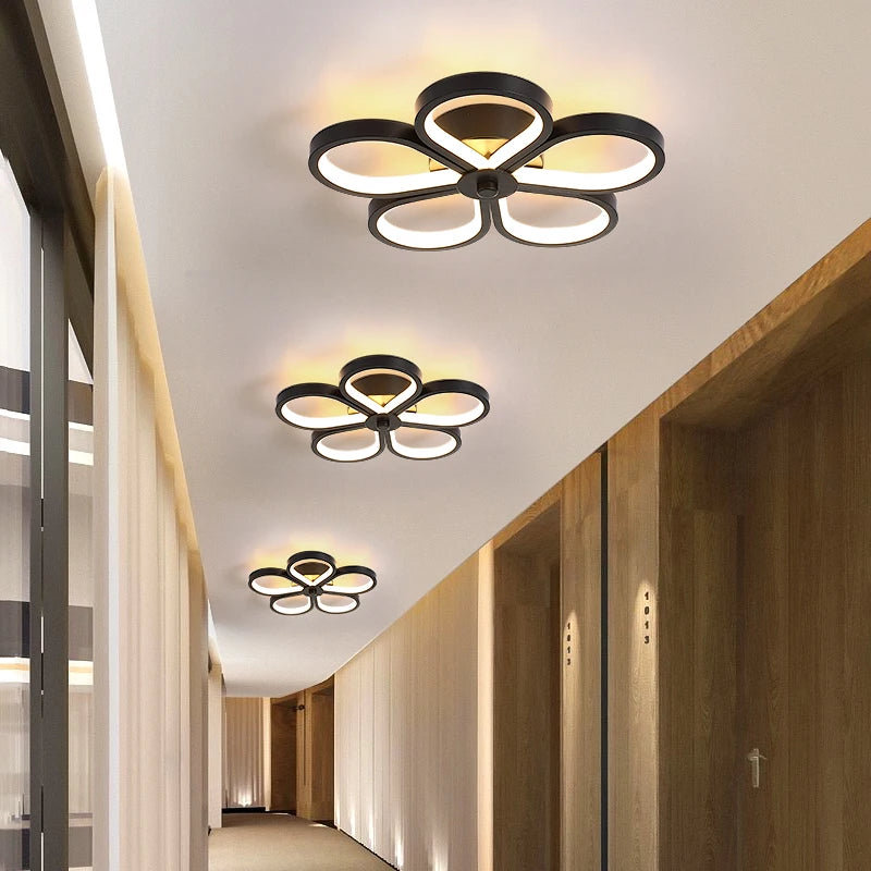 Moderne Led allée lumière plafonniers vestiaire couloir balcon Foyer plafonnier acrylique décoration maison lustre Luminaire - vue 7 sur 26