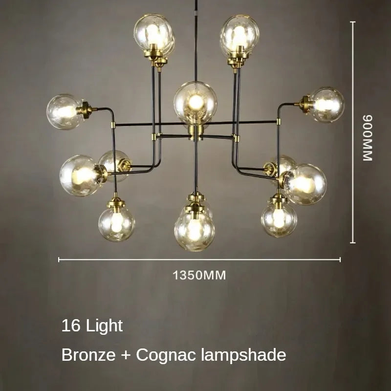 lustre artistique en verre pour décoration intérieure moderne - vue 16 sur 24