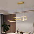 Moderne LED-Pendelleuchte rechteckig dimmbar