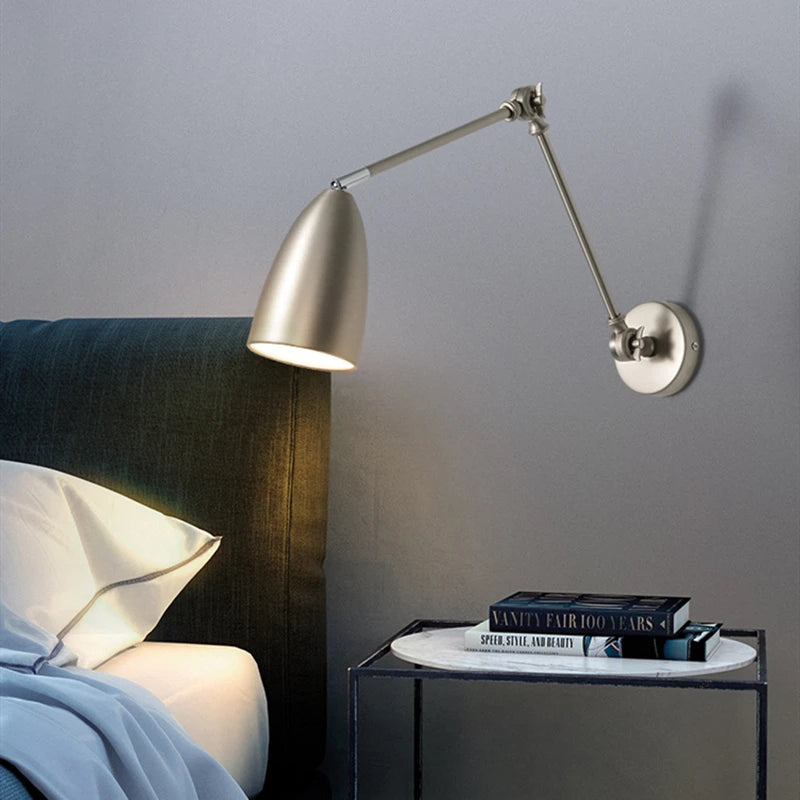applique murale moderne nordique led en fer industriel - vue 3 sur 9