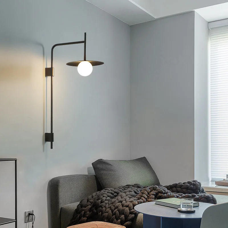 Nordic Modern LED Wall Mounted Lamp Sconce Light for Bedroom Living Room - vue 3 sur 12