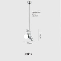 suspension led artistique à intensité variable design moderne