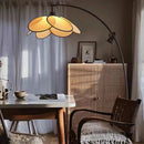 lampadaire en rotin pour ampoule standard