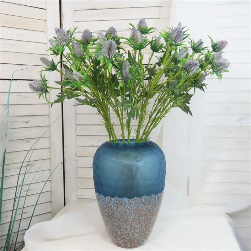 fleurs artificielles décoratives houx de mer rose violette - vue 6 sur 12